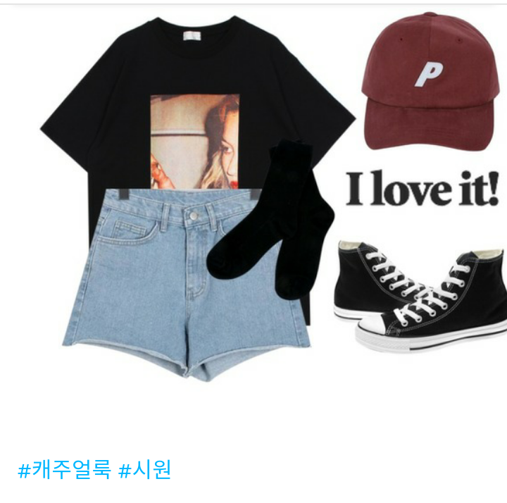 T-shirt：biznshoe
Shorts：From Beginning
Shoes：Converse
Baseball cap：myblin