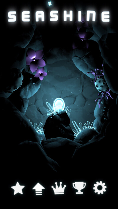 Seashine(深海之光)。因为感觉游戏画风还可以所以下下来的,需要控制小水母在深海中寻找亮光,获得生存力量的同时进行海底探险运动。游戏并没有关卡章节一说,只有收集小银鱼数量作为游戏的分数,与众多刷分类游戏…
