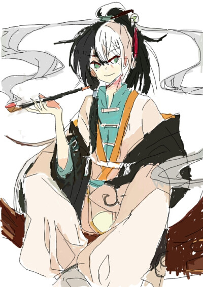 乐正龙牙，第一次画的，好差劲，