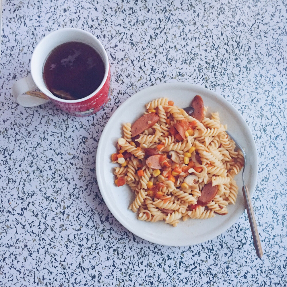 「早餐」螺旋面 红茶