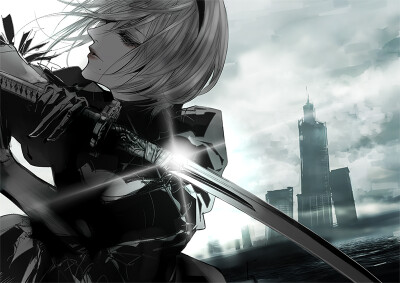 NieR：Automata 尼尔：机械纪元 2B 绘师：清原紘 本作品pixiv id=64352819