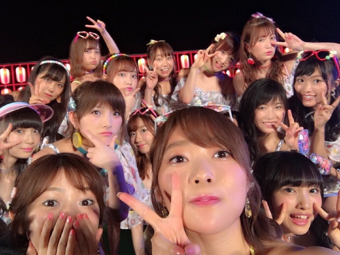 #指原莉乃# #柏木由紀# #渡辺麻友# #宮脇咲良# #矢吹奈子# #横山由依# #北原里英# 等 #HKT48# #AKB48# 「FNSうたの夏まつり」 ​​​​