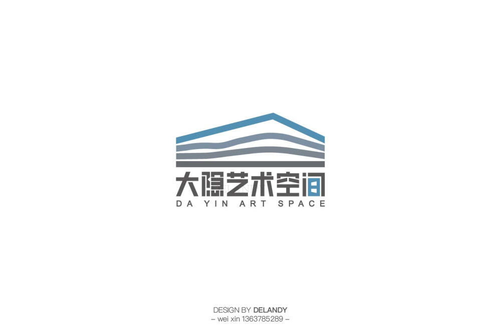 大隐艺术空间 DELANDY原创 #字体设计# #标志# #LOGO#