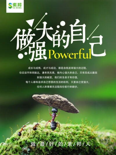 【素邦生活】做强大的自己！