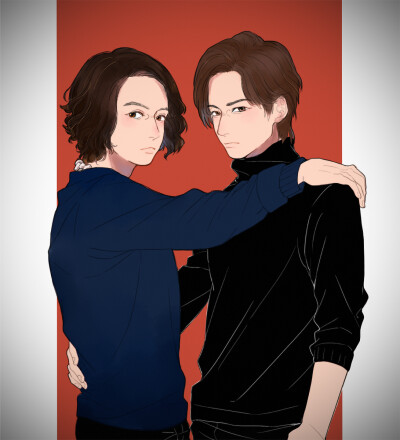 KinKi Kids 插画