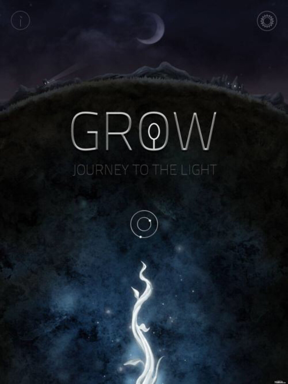 Grow（万物生长）。是一款画面非常清新、精致，搭配动听钢琴声的中国式解谜游戏，玩家的任务是将泥土划开变成一条通道让萌芽可以顺利到达终点，重点是收集路途中的水晶同时躲开有害道具需要仔细规划路线，如果水晶能量消耗殆尽也就意味着游戏失败。