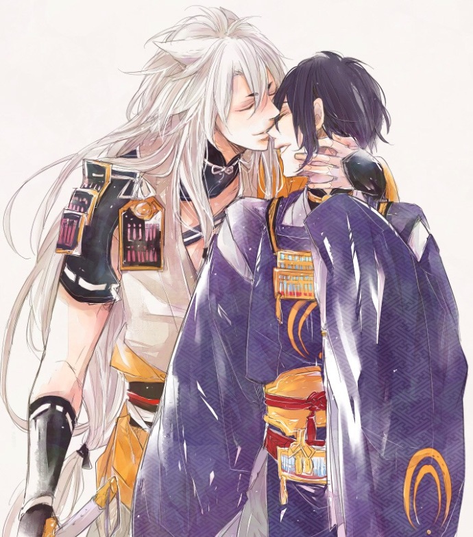 画师 eno_mg 作品【侵删致歉】 小狐丸 三日月宗近