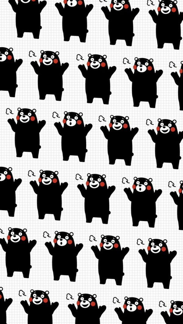 熊本熊 くまモン Kumamon 日系 壁纸 平铺