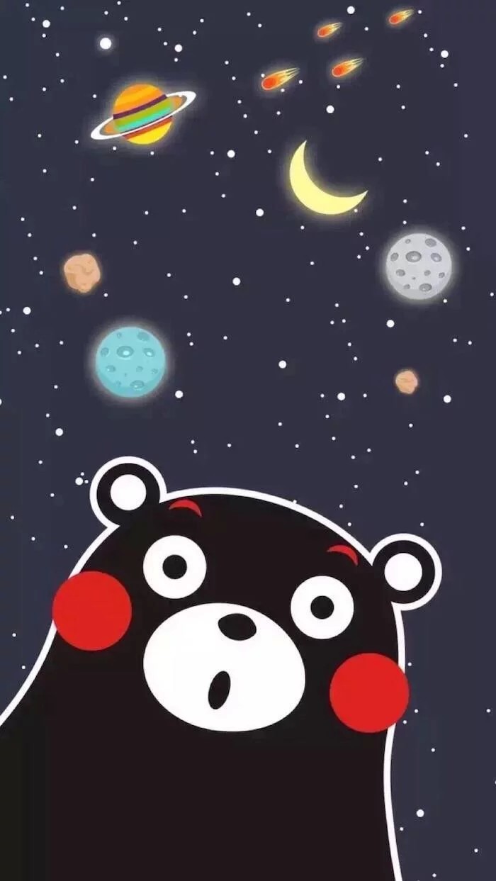 熊本熊 くまモン Kumamon 日系 壁纸 行星