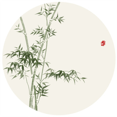 花草 水墨 插画 画师无轩