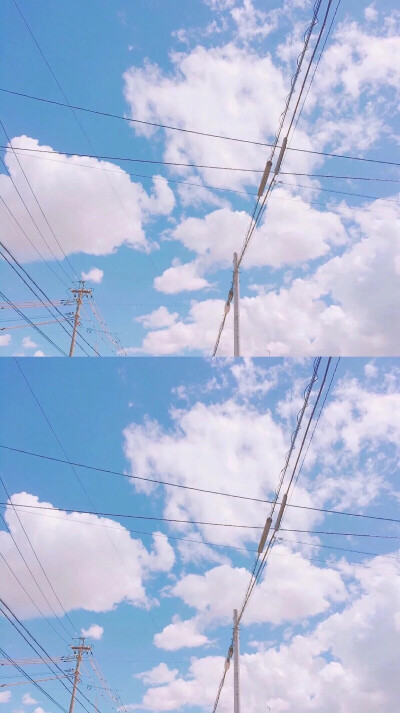 拼接 壁纸 清新 天空 云