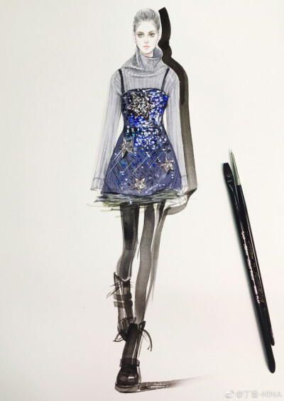 @丁香—NINA,时尚设计插画