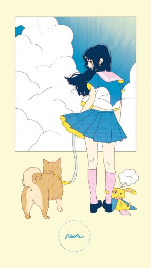 少女与猫.