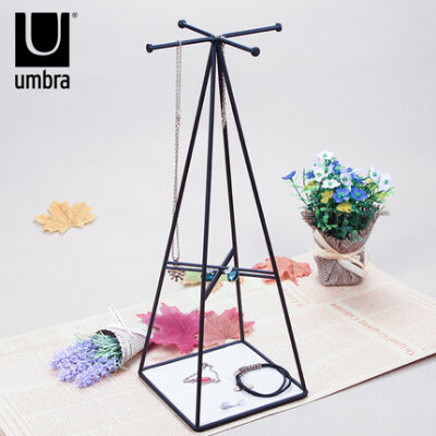 UMBRA立体菱形展示架 家用创意饰品摆件收纳架 欧式项链首饰架