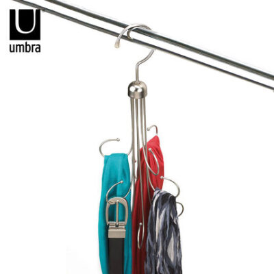 UMBRA玲珑挂钩创意晾衣钩家用不锈钢简约挂衣架多功能简易衣帽钩