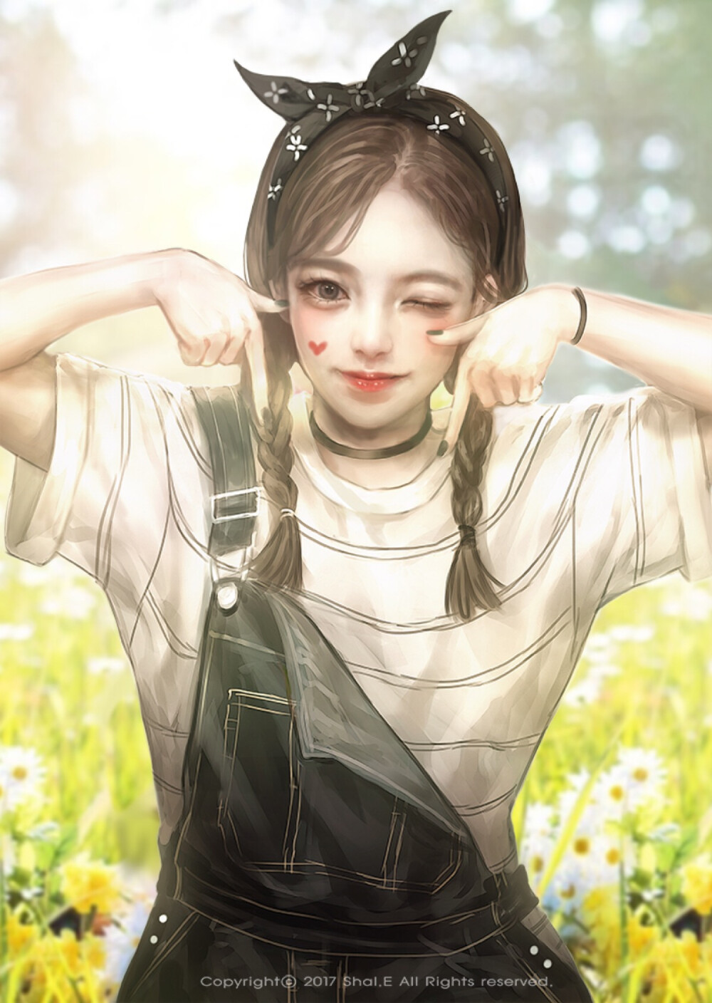 【韩国画手Shal.E】【人物】【CG】【手绘】【插画】【少女】【参考】【唯美】【无水印】