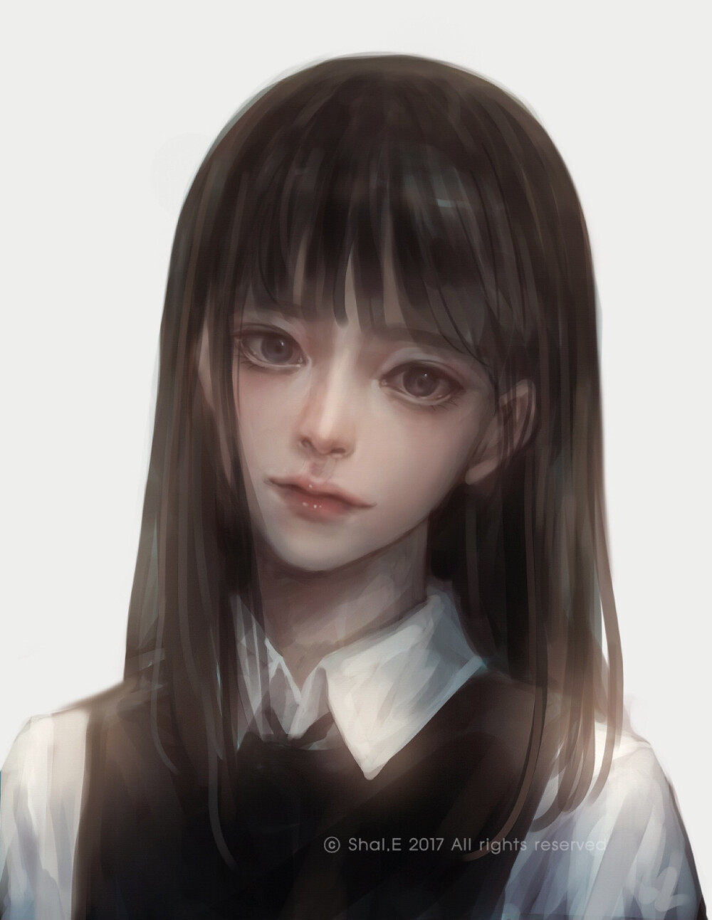 【韩国画手Shal.E】【人物】【CG】【手绘】【插画】【少女】【参考】【唯美】【无水印】