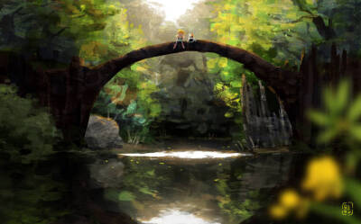泰国的插画师Gop Gap
充满童趣与意境的场景， 独特可爱的造型，让每一个人物都像是生活在童话当中。即使是经典的人物，在他的画风之中也更有一份别样的憨态和俏皮。
