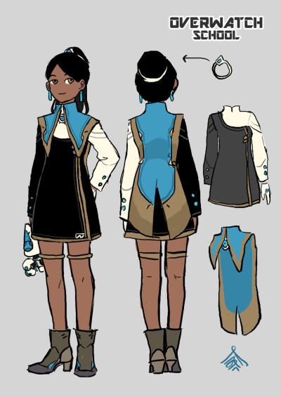 SYMMETRA 秩序之光_阿三_中学生服装设计