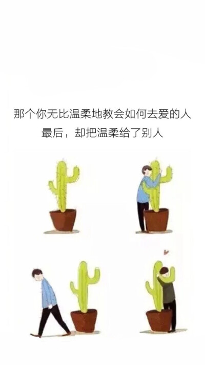 那个你无比温柔教会去爱的人最后却把温柔给了别人