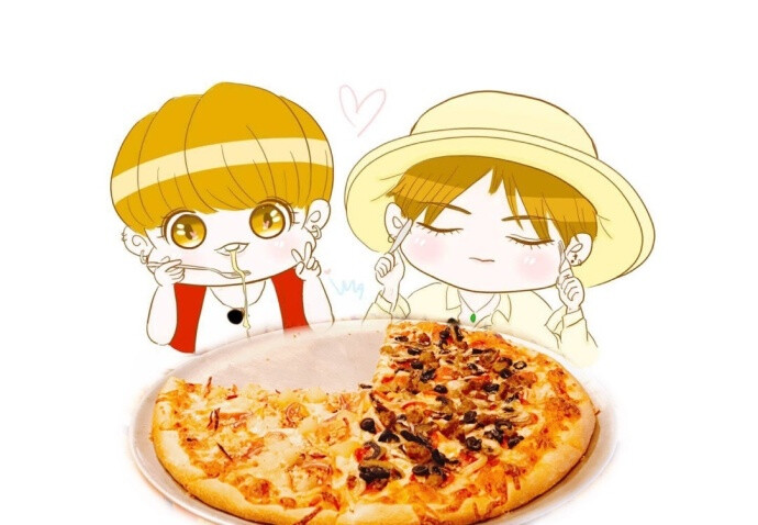 [FA] 正泰開～餐了[小黄人高兴 ]好大的pizza!!!!!美食當前～當然少不了拍照！咔嚓！果果：哥那隻兩隻手～哈哈！真可愛泰泰：你也是小樹叉呢！（本人想當pizza被吃）...展开全文c