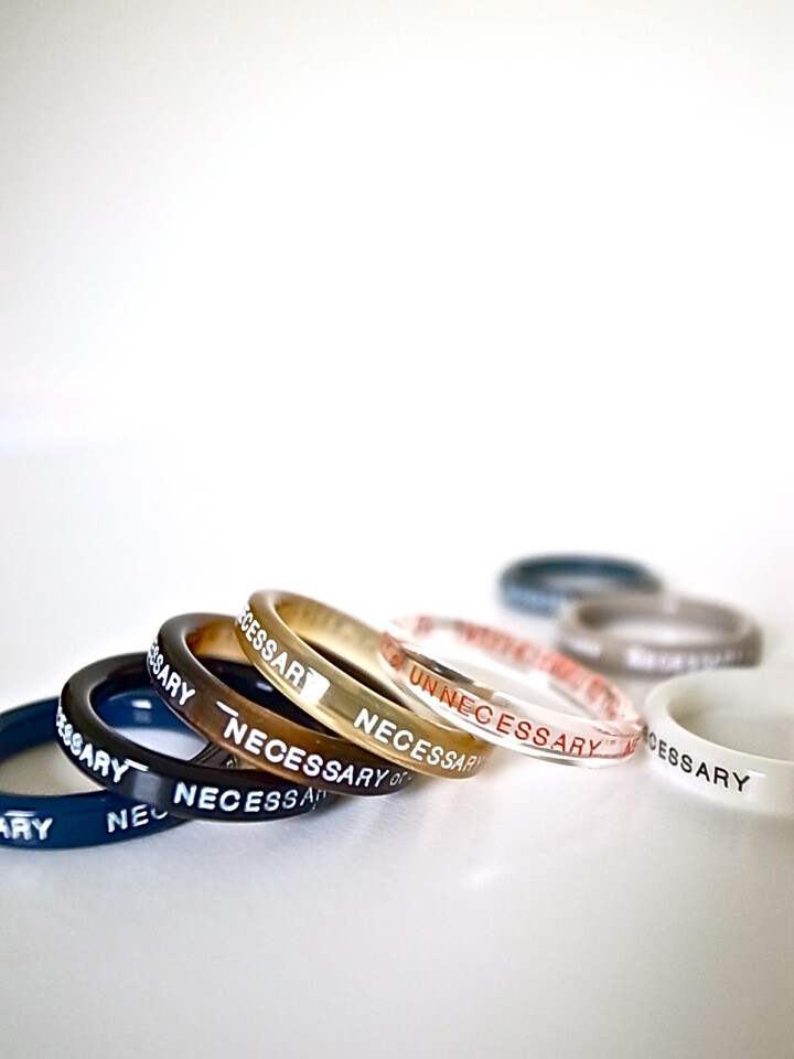 bagnnoun限定款 necessary or unnecessary 指环