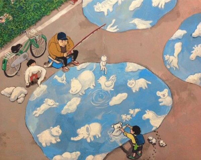 插画·池塘