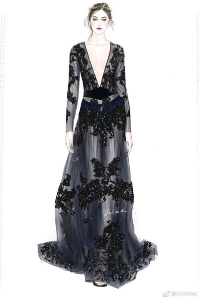 @丁香—NINA,时尚设计插画