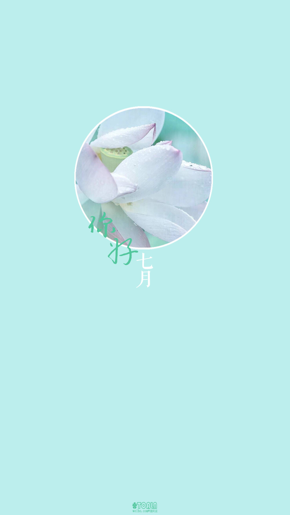 [hello，july/你好，七月]＃2017年月份壁纸#月份/节日/风景/花朵/英文/文字/文艺/壁纸/手机壁纸/锁屏壁纸#@潼阿凉TOALN（禁二传二改商用）