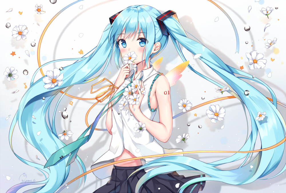 初音未来 绘师：豆芽菜 本作品pixiv id=64515384