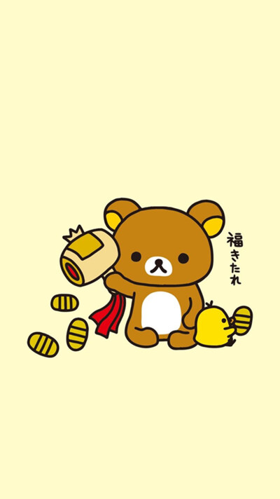 iPhone 壁纸 轻松熊 rilakkuma