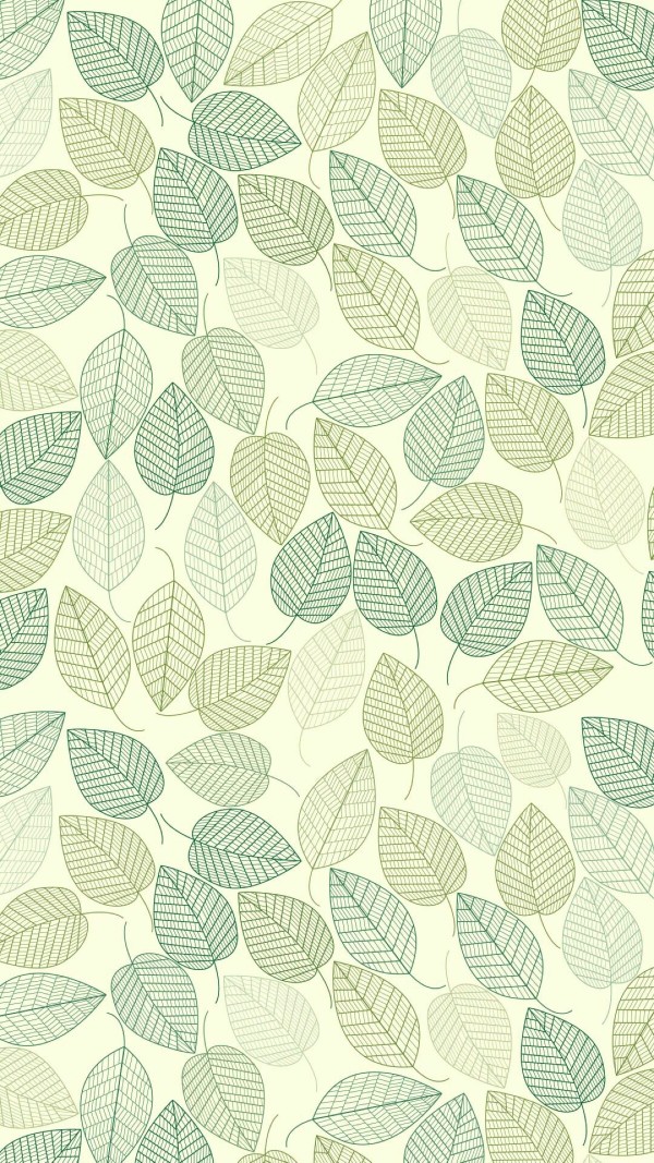 树叶平铺小清新壁纸