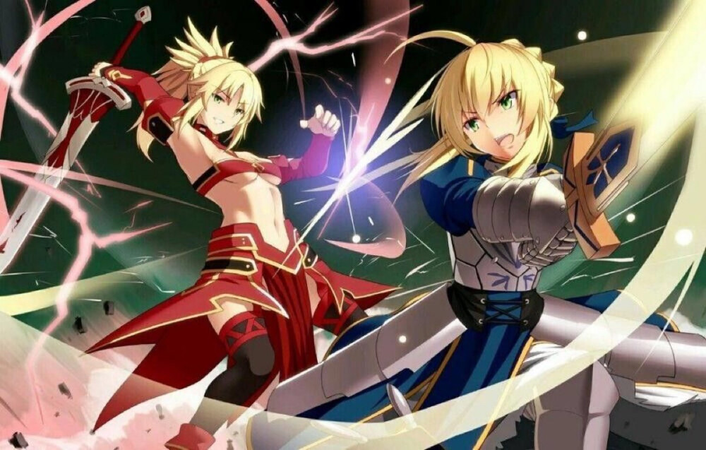 fate 阿尔托莉雅 吾王 小莫 莫德雷德 saber