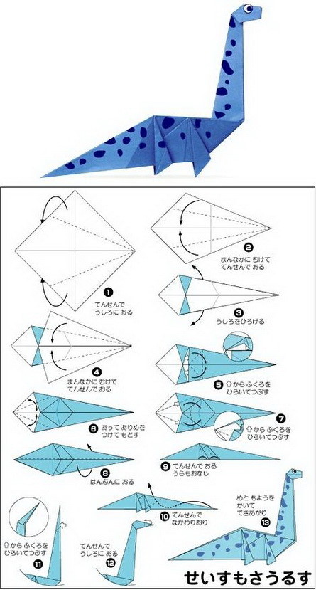 折纸の恐龙