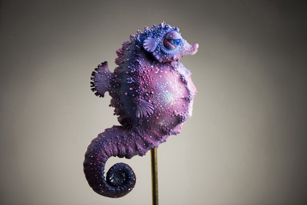 丑萌的海洋动物粘土雕塑