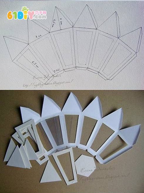 卡纸制作欧式灯笼