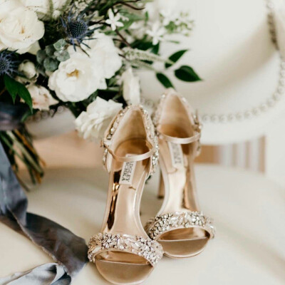 发一系列婚礼配饰 美到流泪最推荐的婚鞋品牌-Badgley Mischka ​​​婚礼用鞋