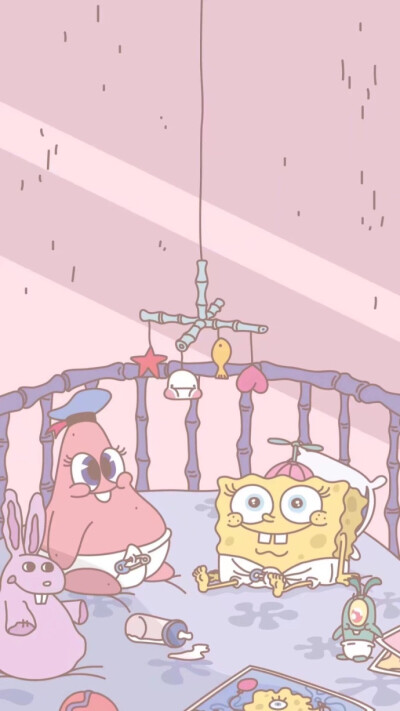 #手机壁纸# 海绵宝宝和派大星
图源微博