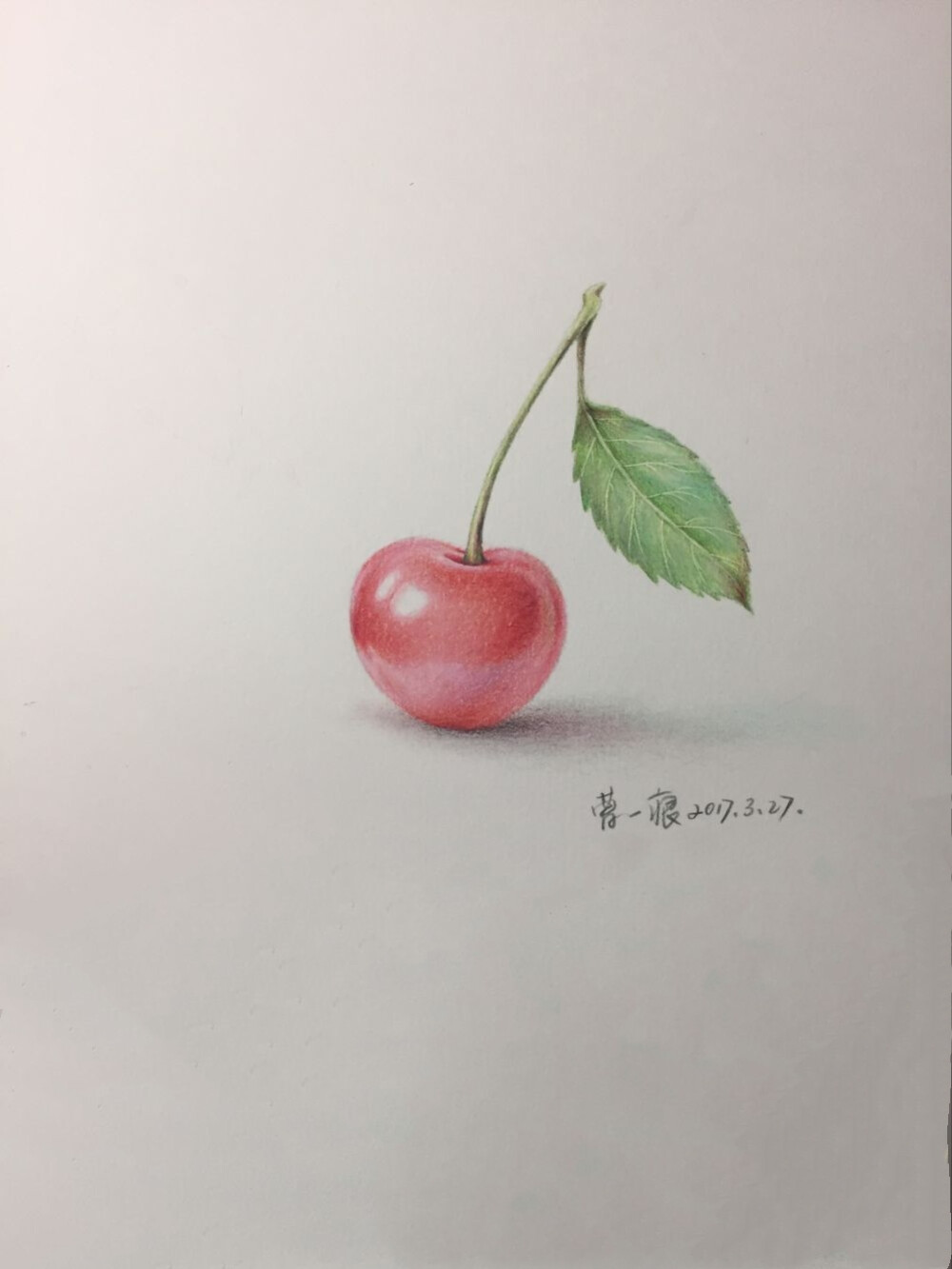 彩铅手绘（樱桃）