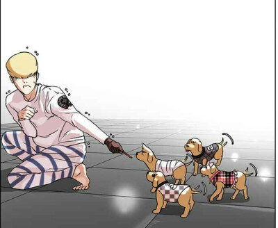 好可爱啊！天哪，在烈为了帮玄硕分忧，领养了自己最害怕的东西----狗
手势萌翻了哇ヽ(*´з｀*)ノ