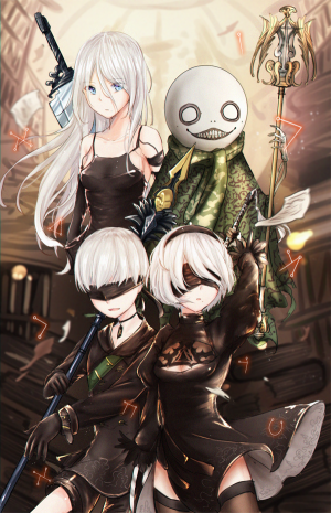 NieR：Automata 尼尔：机械纪元  绘师：藤原希 本作品pixiv id=64589080