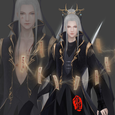 （古风美男） 绘师：侯里没有竖