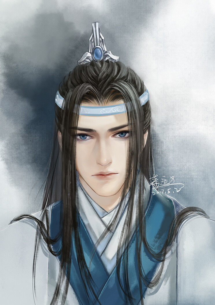 #蓝忘机 # 绘师：远星Moring