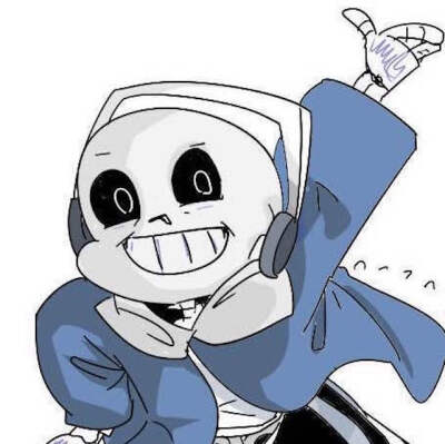 带耳机的sans