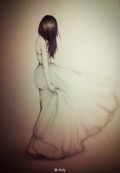 看不到脸的背影总是美的.（作者:@-lmly）