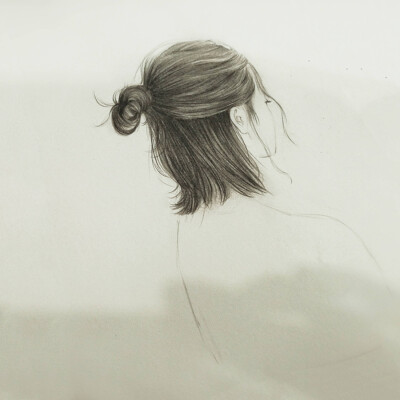 #手绘# 半丸子头（作者:@-lmly）