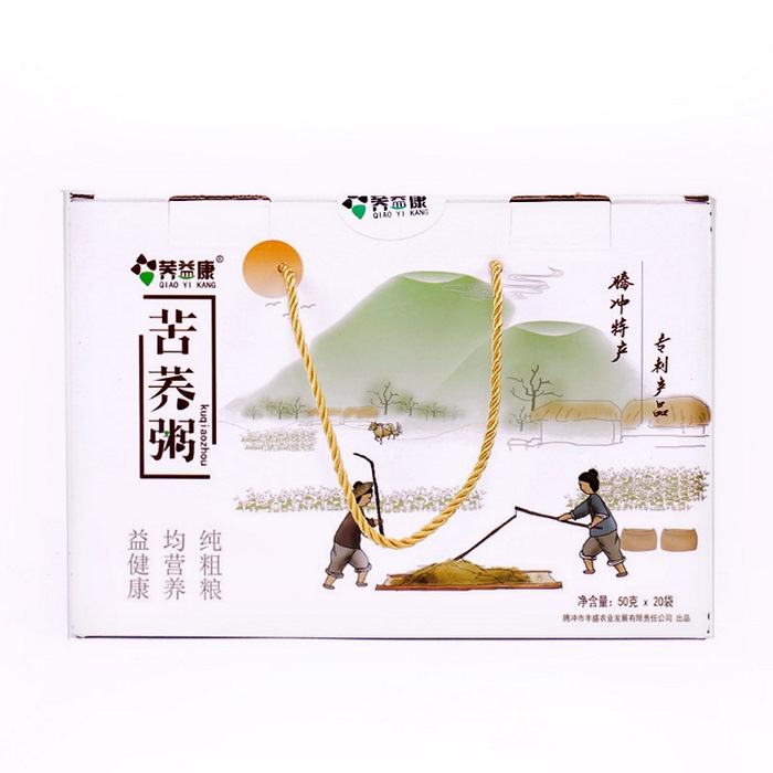 荞益康苦荞粥，腾冲高海拔火山台地火山灰特产 1000克礼盒（50克X24袋）