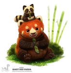 Daily Painting 1702# Giant Red Panda by Cryptid-Creations