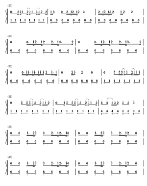 exo 曲谱 咆哮（3）