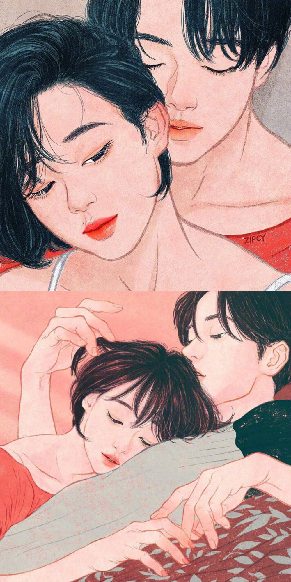 韩国插画师zipcy作品